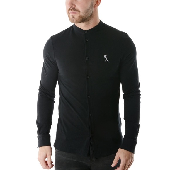 religion Other - NWT Religion Grandad Collar Shirt-Praying Skeleton